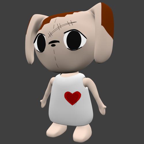  KIM character simple rig low poly preview image